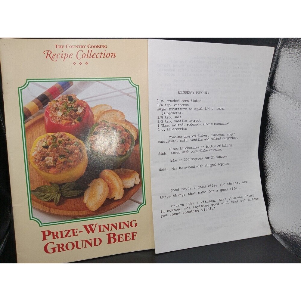 Prize-Winning Ground Beef The Country Cooking Recipe Collection Greendale WI